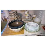 Lot of dishes- Franciscan, mikasa corelle asst