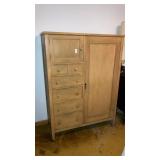 Wooden painted bureau dresser closet