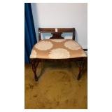 Art Deco vanity bench