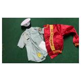VFW uniform shirt & hat, marines coat