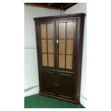 Wooden corner cupboard