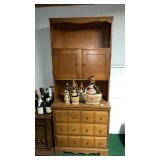 Open front cabinet w/drawers- contents separate