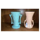 2 McCoy vases