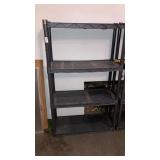 Plastic shelving unit