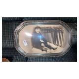 Bow glass framed vintage photo