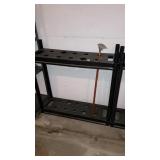 Plastic garage tool rack