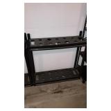 Plastic garage tool rack