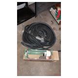 Garden hoses, lawn sprinkler