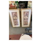Pair of flower wall decor 31 inches x15 inches