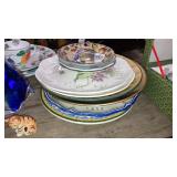 Stack of plates Lenox assorted