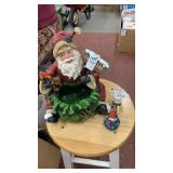 Santa planter, Snowman bell, snowman