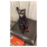 Black Cat lighted Halloween decoration