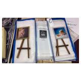 Framed miniatures Donald Zolan orig oils -pair