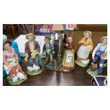 5 bisque figurines Homco