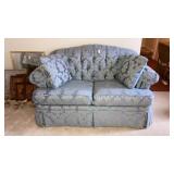 Dusty blue loveseat