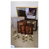 Lot- mirror & wall art