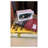 Books, model metal truck