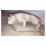 Panther / lion figurine 10" long H Warnene