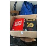 Box lot of of misc magazines including Playboys