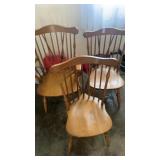 3 comb back Windsor chairs