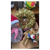 Box lot of Christmas items