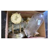 Glass dome clock as is