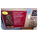 Red poinsettia pre-lot tree