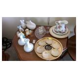 Nic nacs candleholders dishes lot