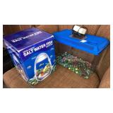 Fish motion lamp, plastic aquarium