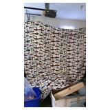 Airplane quilt approx 100" x 100" hand quilted