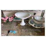 Shelf lot compote serving dishes