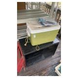 Tv stand, cooler, and washer machine hoses new