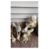 Outdoor concrete yard animals /decorations