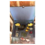 Steel box with automotive fluids