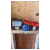 Miscellaneous tins