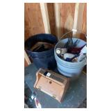 Shoe shine and 2-5 gallon bucket