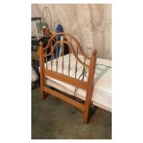 Craftmatic Adjustable bed  with oak headboard