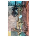 Brass wall hangings and bells