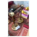 Pair of brass candle sticks