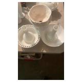 Milk glass lot