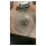 Crystal and silver plate by Leonard Italy