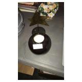 Small urn and copper star decoration