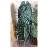Lighted Christmas tree in bag