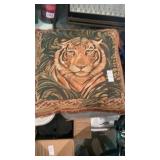Tiger throw pillow