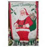 Vintage Santa door decoration