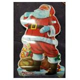 Vintage Santa window decoration