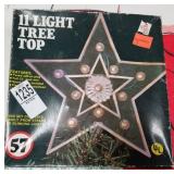 Tree topper lighted star