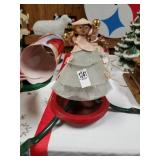 Vintage tree stand and topper