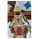 Ceramic lighted church
