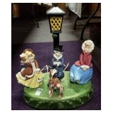 Lighted ceramic carollers